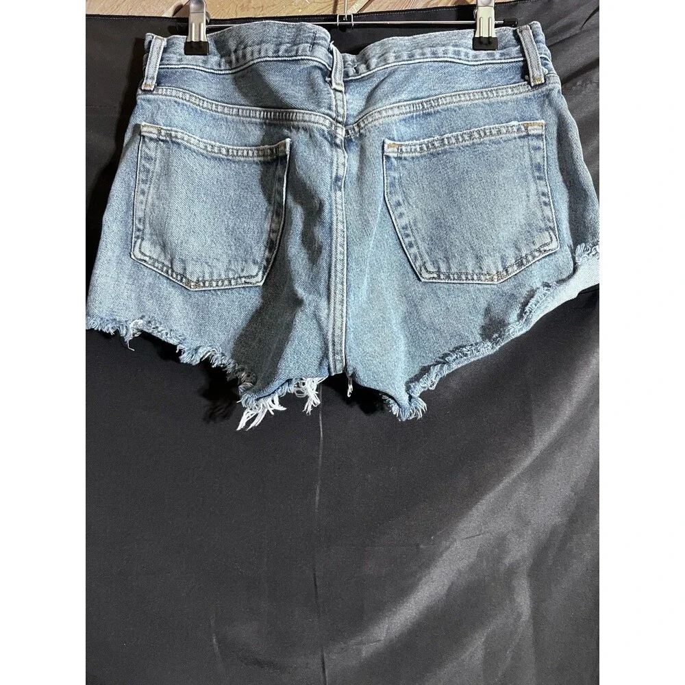 Agolde Parker Cut Off Denim Button Fly Shorts  Size 27